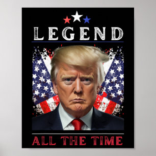 Donald Trump Fight Inauguration Day 2025 Legend Wh Poster