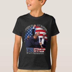 Donald Trump Fight Jesus Is My Saviour Trump Is My T-Shirt