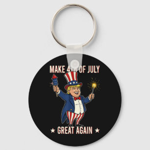 Donald Trump Fireworks Make 4th Of July Great Agai Key Ring