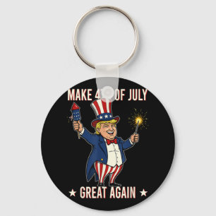 Donald Trump Fireworks Make 4th Of July Great Agai Key Ring