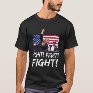 Donald Trump fist Shirt american flag Tees Trump F