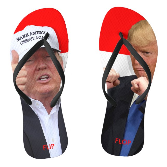 DONALD TRUMP:  FLIP FLOP (Footbed)