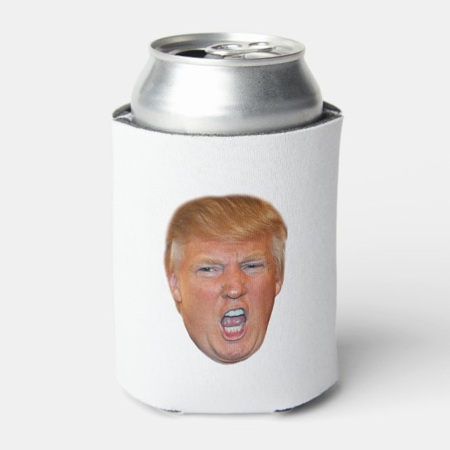 Donald Trump floating head Can Cooler (Can Front)