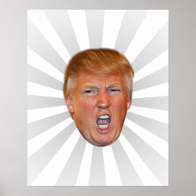 Donald Trump floating head Poster (Front)