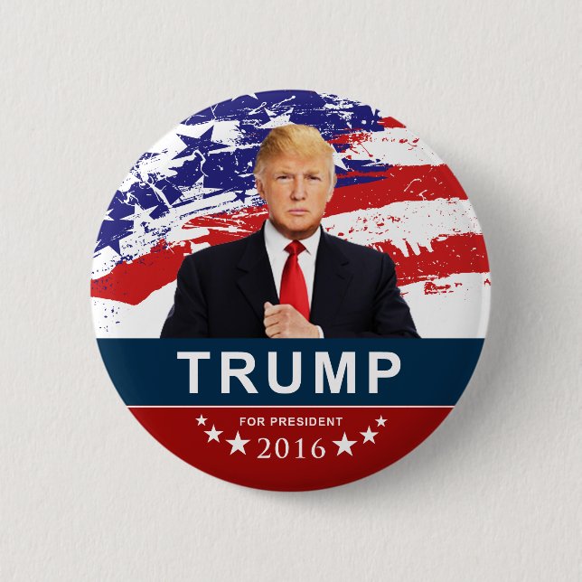 Donald Trump for President 2016 2" Round Button (Front)