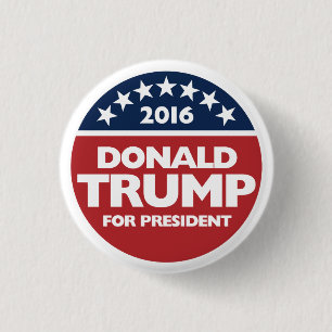 Donald Trump for president 2016 3 Cm Round Badge