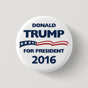 Donald Trump for president 2016 3 Cm Round Badge