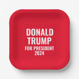 Donald Trump for President 2024 Paper Plate