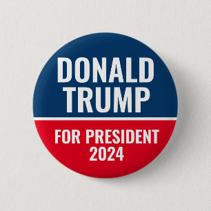 Donald Trump for President 2024 Pinback Button