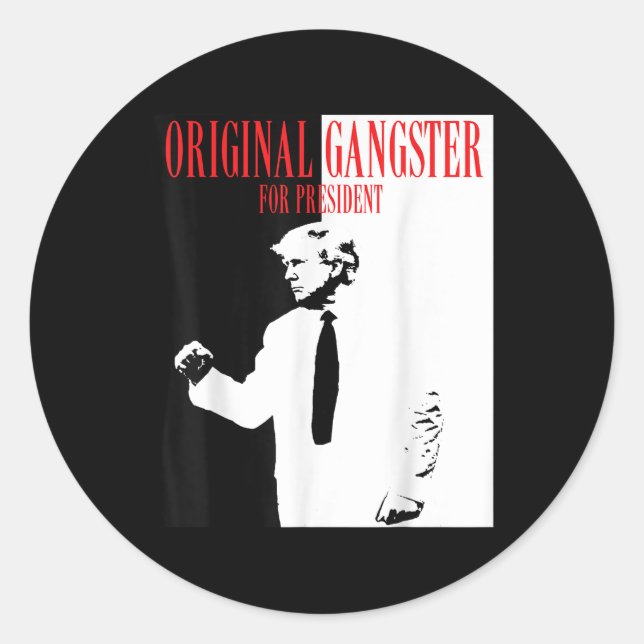 Donald Trump For President 2024 Shirt Original Gan Classic Round Sticker (Front)