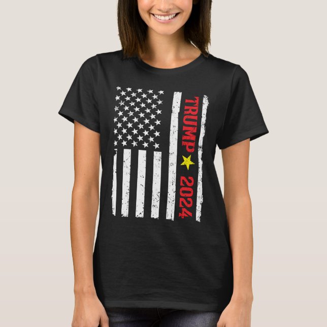 Donald Trump For President 2024 T-Shirt (Front)