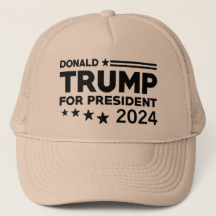 Donald Trump For President 2024 Trucker Hat