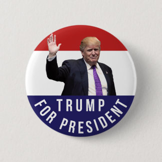 Donald Trump for President Photo Retro Button