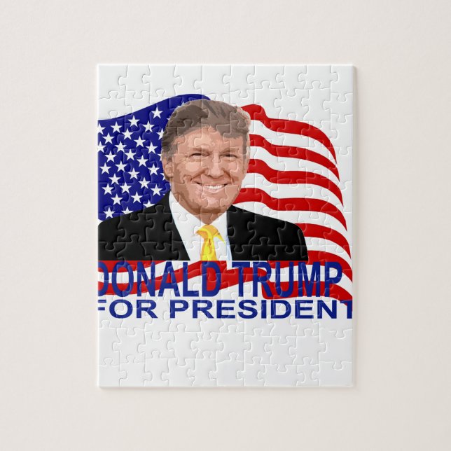 Donald Trump for President T Shirt '';.png Jigsaw Puzzle (Vertical)