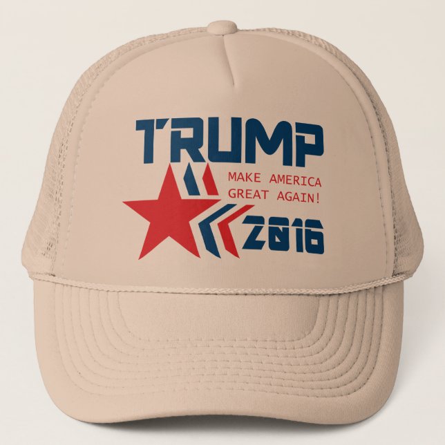 Donald Trump For President Trucker Hat (Front)