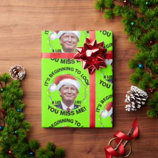 Donald Trump Funny Christmas MAGA Wrapping Paper
