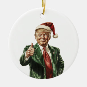 Donald Trump Funny Christmas Tree Ornament