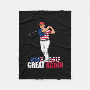 Donald Trump - Funny Golf Gift Fleece Blanket