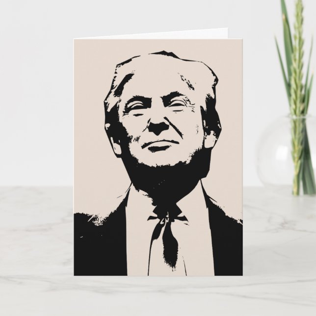 DONALD TRUMP FUNNY HAPPY BIRTHDAY GREETING CARDS (Front)