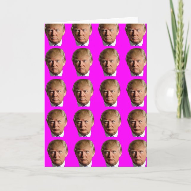 DONALD TRUMP FUNNY HAPPY BIRTHDAY GREETING CARDS (Front)