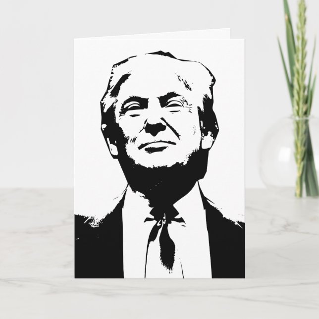DONALD TRUMP FUNNY ROMANCE GREETING CARD, COLLUDE! CARD (Front)