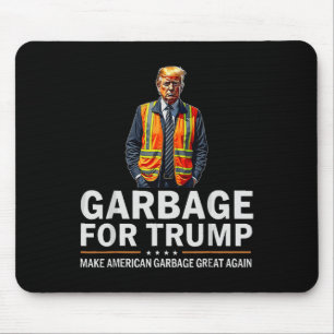 Donald Trump Garbyge Orange Reflective Safety Vest Mouse Mat