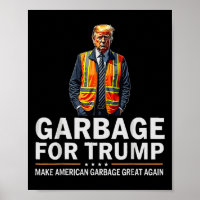 Donald Trump Garbyge Orange Reflective Safety Vest
