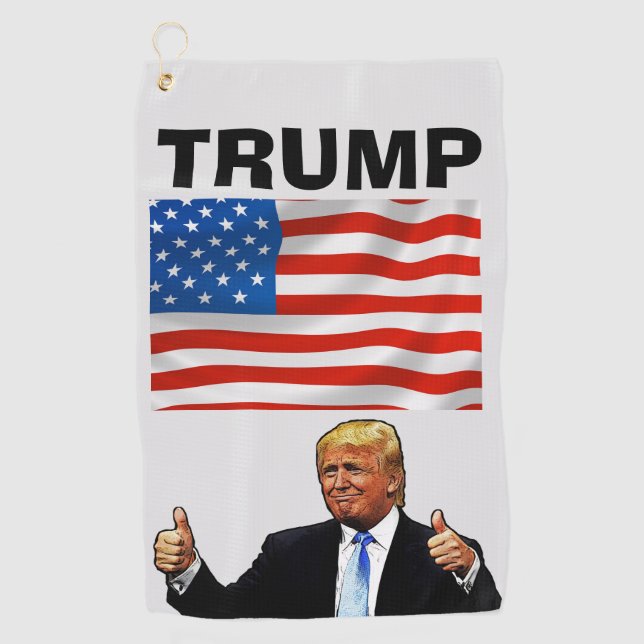 DONALD TRUMP GOLF TOWEL PATRIOTIC (Front)