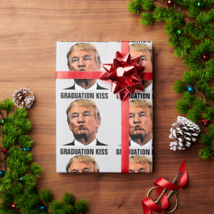 DONALD TRUMP GRADUATION kiss Wrapping Paper