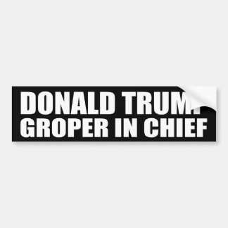 "DONALD TRUMP: GROPER IN CHIEF" BUMPER STICKER