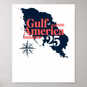 Donald Trump Gulf Of America 2025 Poster