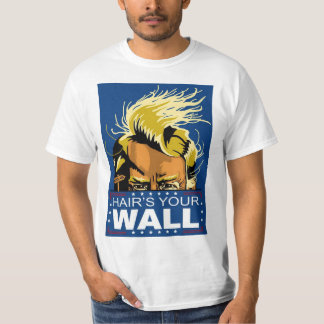 Donald Trump Hair's Your Wall Men's Basic T-Shirt