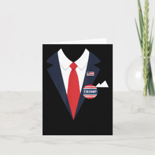 Donald Trump Halloween Costume Funny Kids Suit  Card
