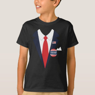 Donald Trump Halloween Costume Funny Kids Suit T-Shirt