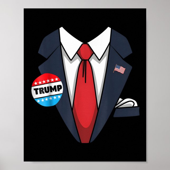 Donald Trump Halloween Costume Suit For Toddler Ki Poster (Front)