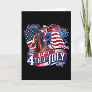 Donald Trump Happy 4th Of July For Patriots Americ Card