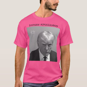Donald Trump Headshot Fulton County Georgia Jail T-Shirt