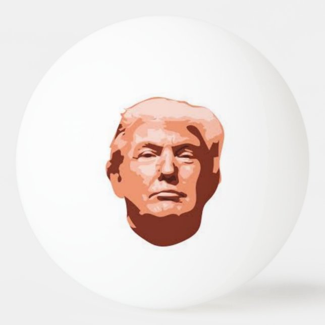 donald trump hit me! ping pong ball (Front)