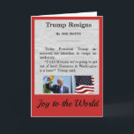 Donald Trump Holiday Card<br><div class="desc">This is a great holiday card for your favourite liberal political junkie -- believe me! It's the best!</div>