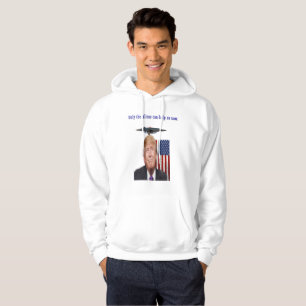 Donald trump humour ufo drones hoodie