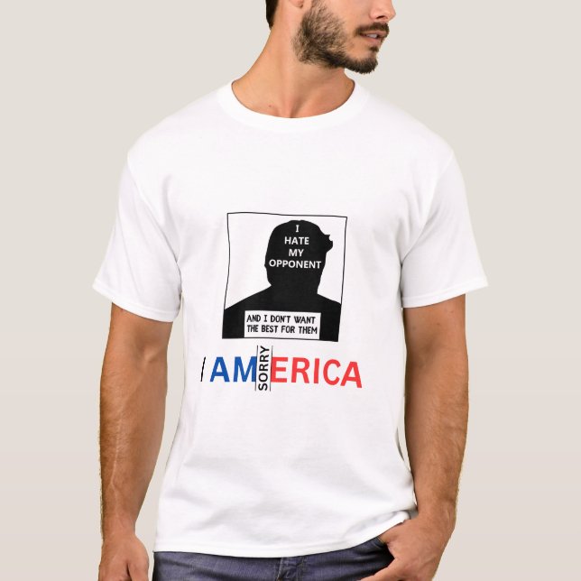 Donald Trump 'I hate my opponent' funeral speech T-Shirt (Front)