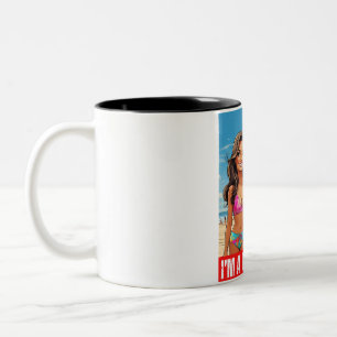 DONALD TRUMP - I’M A TRUMP GIRL Two-Tone COFFEE MUG