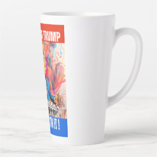 DONALD TRUMP - I VOTED FOR TRUMP, SO DEAL WITH IT LATTE MUG