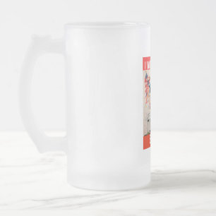 DONALD TRUMP - I VOTED FOR TRUMP, SO WHAT FROSTED GLASS BEER MUG