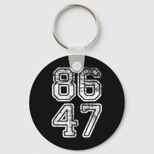 Donald Trump Impeach 47 8647 Anti-trump  Key Ring