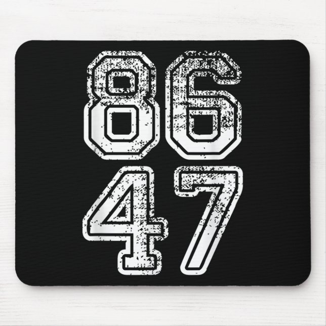 Donald Trump Impeach 47 8647 Anti-trump  Mouse Mat (Front)