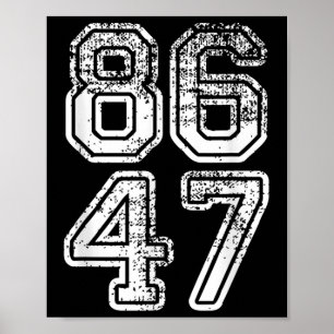 Donald Trump Impeach 47 8647 Anti-trump  Poster