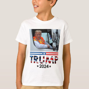 Donald Trump In Garbyge Truck Team Garge For Trump T-Shirt
