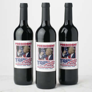 Donald Trump Inauguration 2025 Wine Label