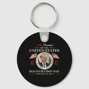 Donald Trump Inauguration Day 2025 47th President  Key Ring